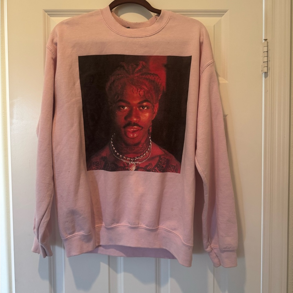 Gildan Lil Nas X Light Pink Heavy Blend Sweatshirt